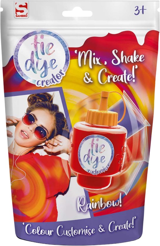 Maak Je Eigen Tie Dye Kit Navulling Verf Regenboog Kleuren - 28 Delig - Voor Gebruik Met Tie Dye Creator