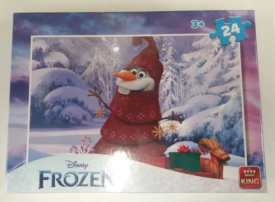 KING Puzzel Frozen Kerst 24 Stukjes