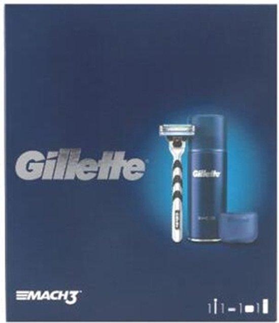 Gillette Giftset scheermes Mach 3 +Shaving Gel 75ml