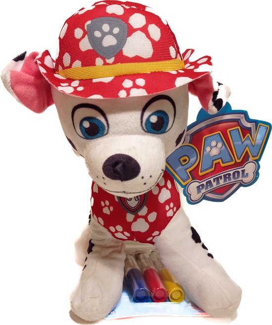 Nickelodeon - Paw Patrol - Pluche - Marshall - 25 cm - Decoreren