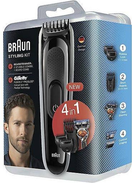 Braun - SK3000 4-in-1 Styling Kit baard- en haartrimmer